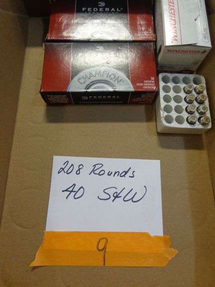 208 rounds 40 S&W