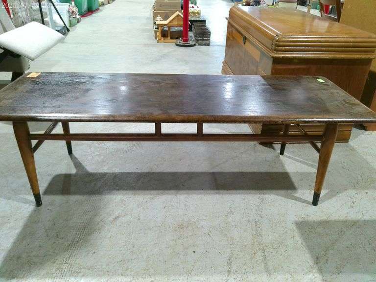 353 Mid century modern coffee table. 50" long