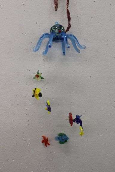 Glass Octopus / Fish Decoration
