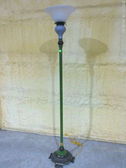 352 Painted floor lamp