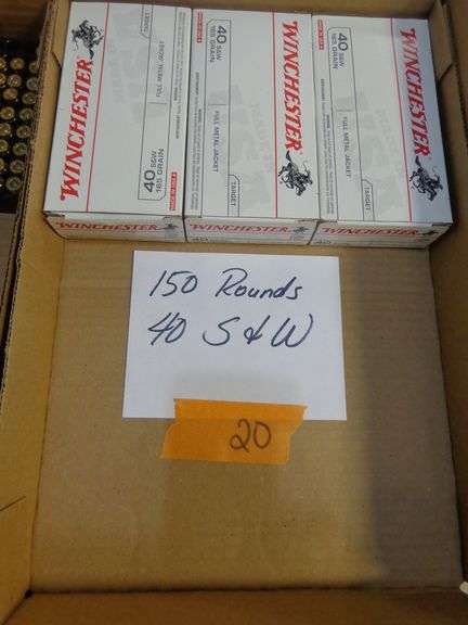 150 rounds 40 S&W