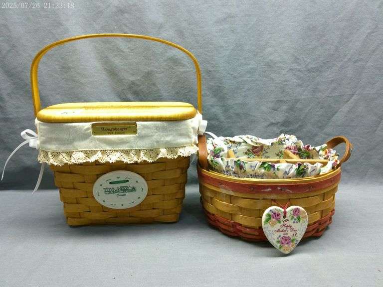 Online Only Auction OF LONGABERGER ENDING ON WEDNESDAY MARCH 4TH