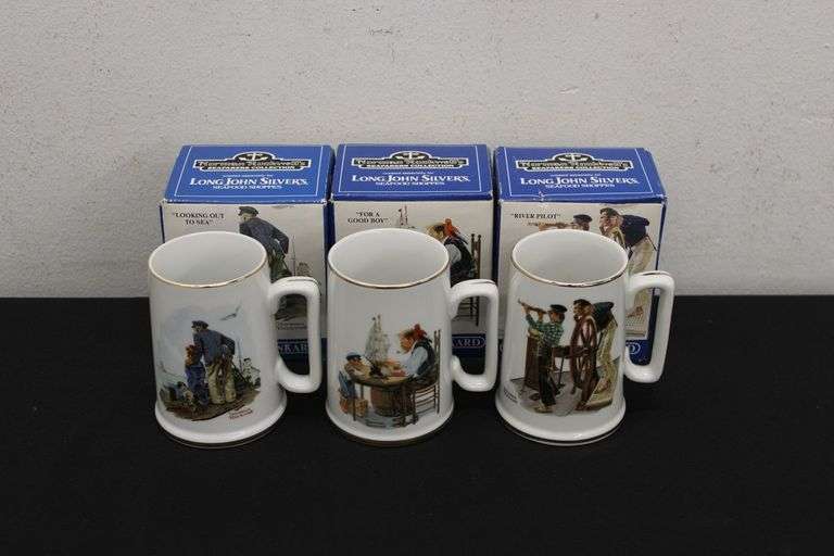 Vintage Long John Silver's Mugs