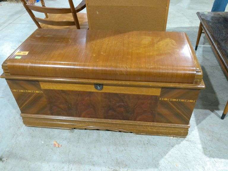 353 Art deco cedar chest waterfall edge design
