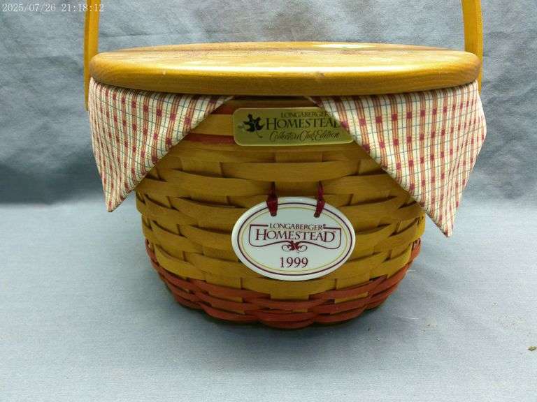 Online Only Auction OF LONGABERGER ENDING ON WEDNESDAY MARCH 4TH AT 6:00 PM