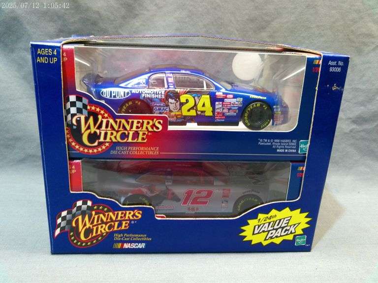 2 pack die cast 1:24 scale cars - Jeff Gordon, Jeremy Mayfield. In boxes