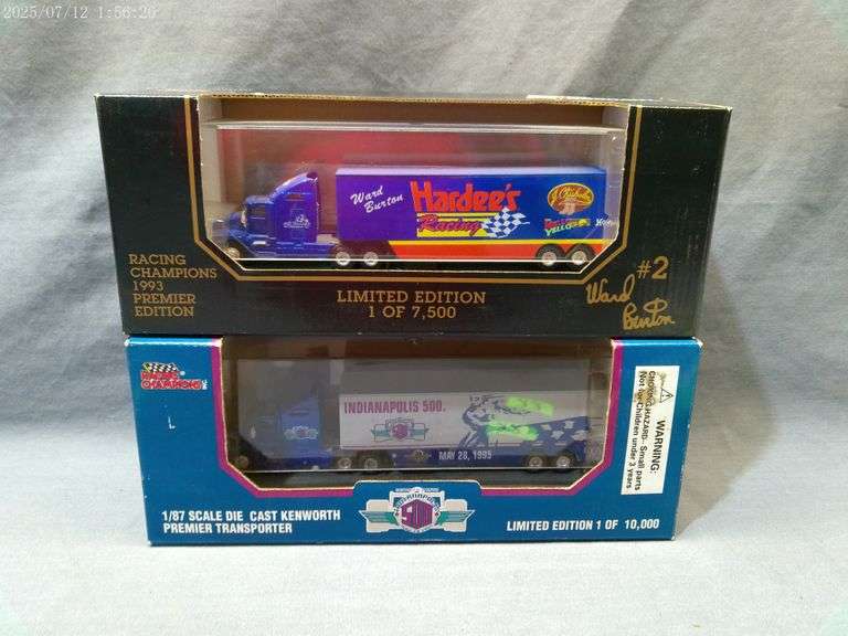 2 die cast 1:87 scale haulers, in boxes