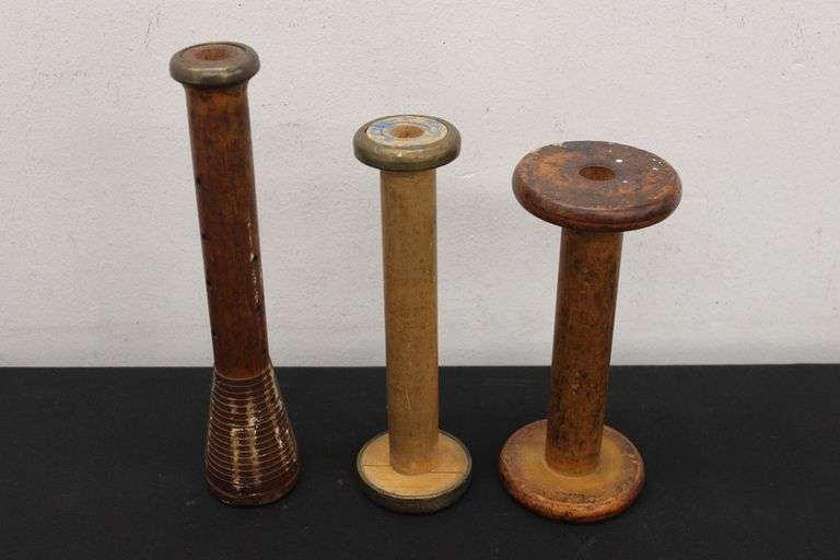 Vintage Textile Mill Bobbins