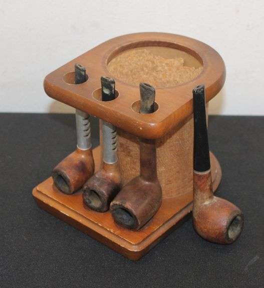 Vintage Pipe Stand & Pipes