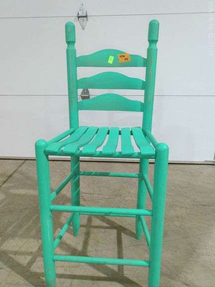 456 - Painted counter height chair