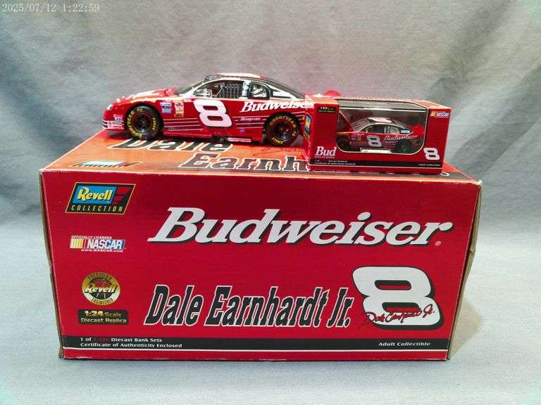 1:24 and 1:64 scale die cast cars - Dale Earnhardt Jr, certificate of authenticity, in boxes