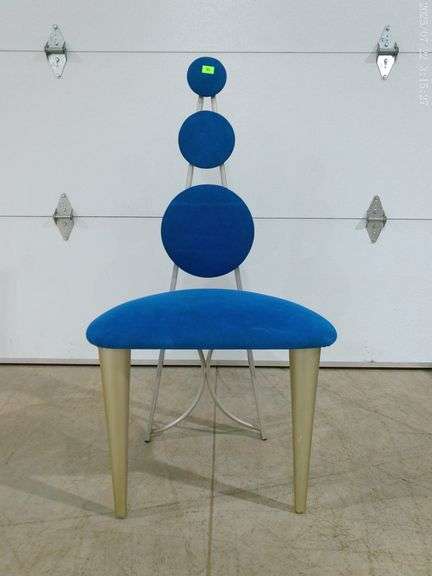 564 - Postmodern Memphis style dining chair, possibly designed by Benjamin Le for Axis in the 1980's