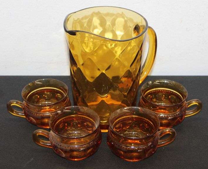 Amber Glass Set