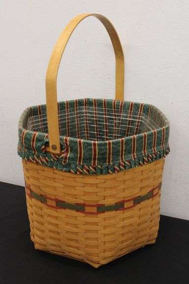 Vintage Longaberger 14" Holiday Basket