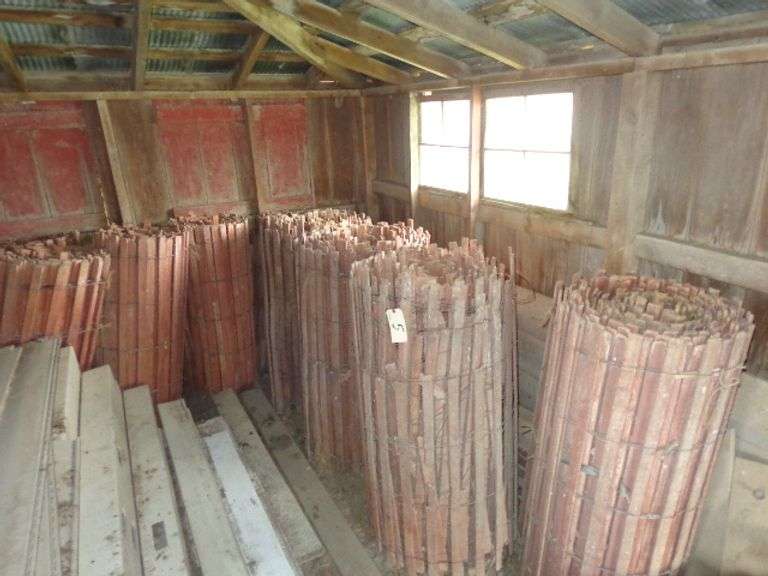 11 rolls of wood snow fence, 4ft tall