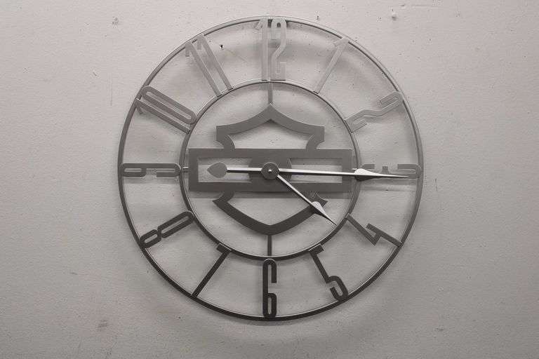 Harley-Davidson 24" Metal Wall Clock
