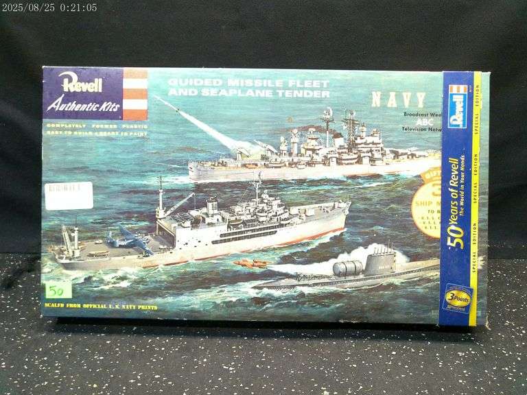 Revell Guided missile fleet and seaplane tender model