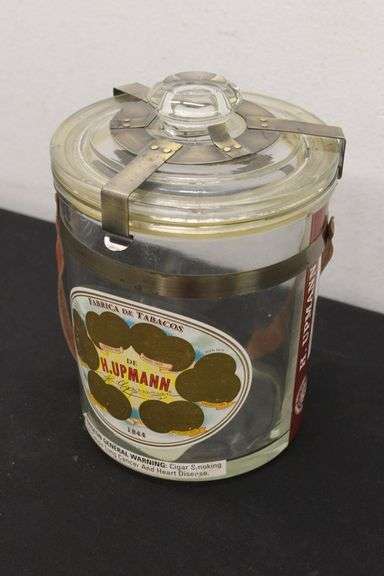Vintage Glass Cigar Jar