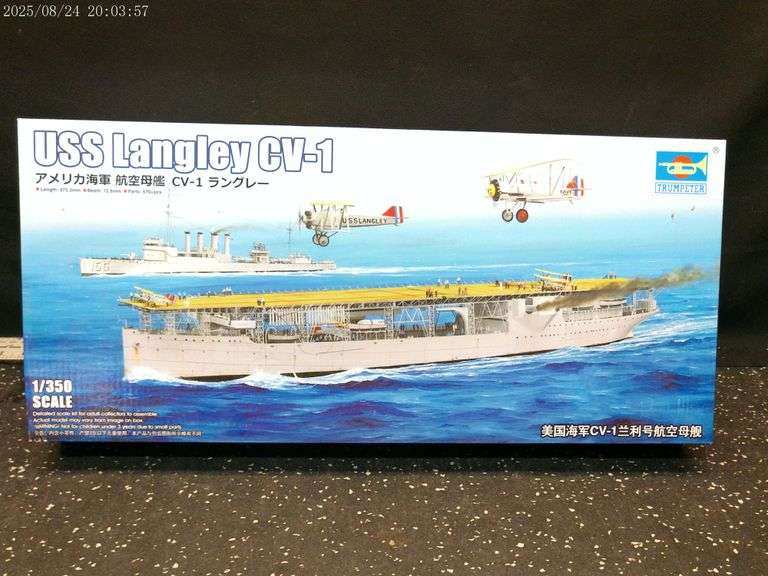 USS Langley CV-1 model 1:350 scale