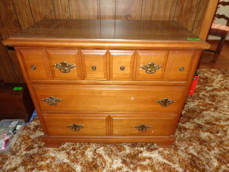 Early American 3-drawer chest and 5-drawer chest