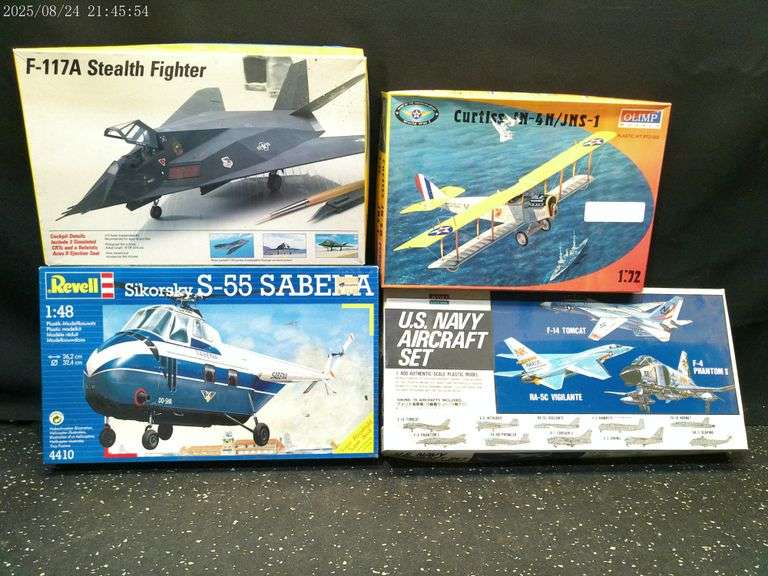 Four models of aircraft, see photos for details