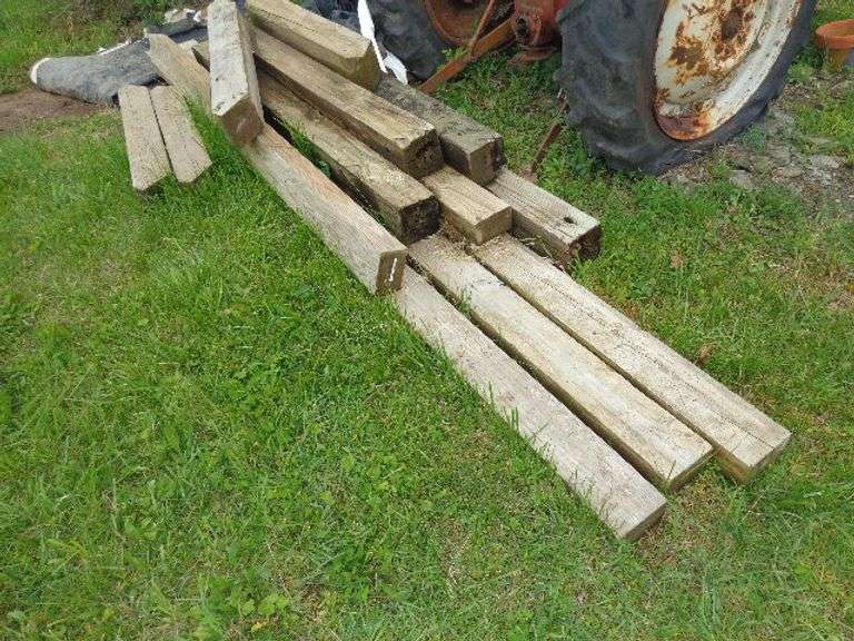 Assorted Lot of 4x6 and 6x6 Posts. At least three are 4x6 that are 12' long. Two 4x6 are 8' long. Fo