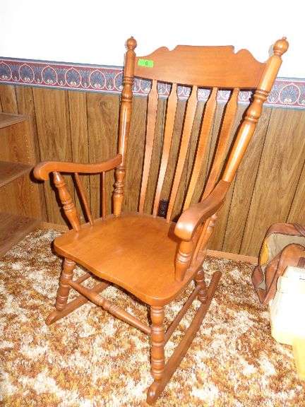 Tell City maple rocking chair