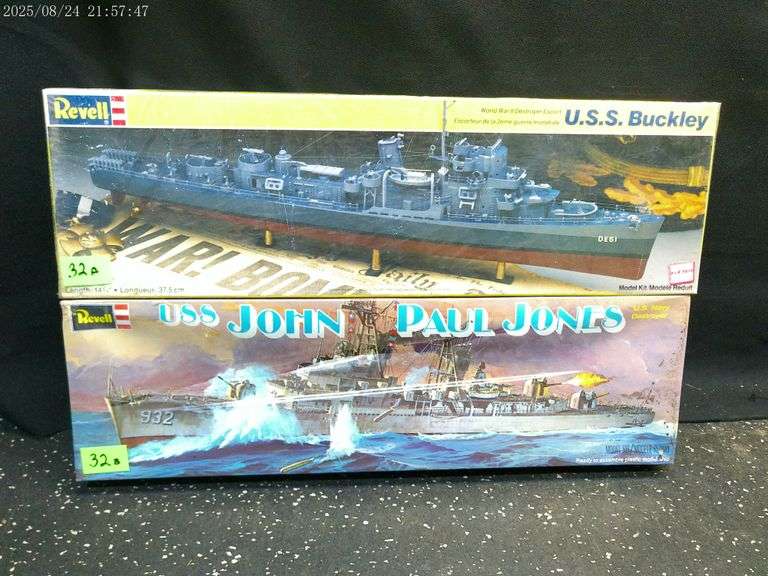 USS Buckley, and USS John Paul Jones models