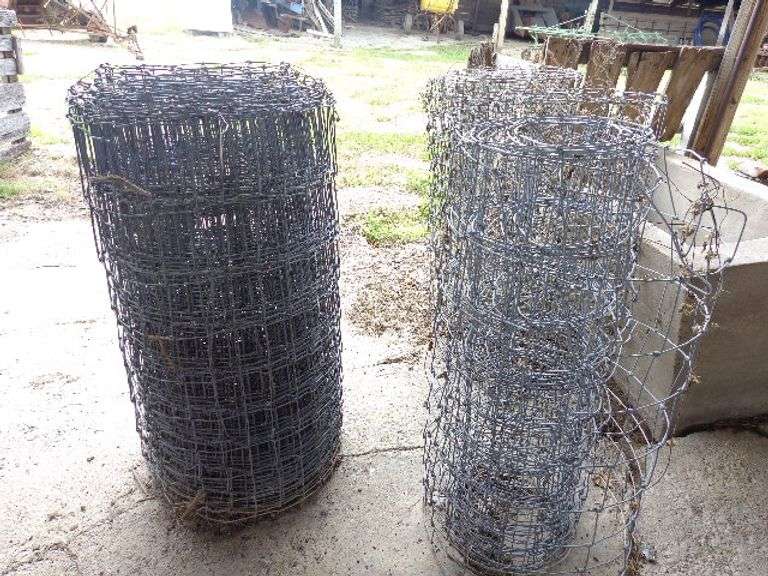 4 partial rolls of woven wire