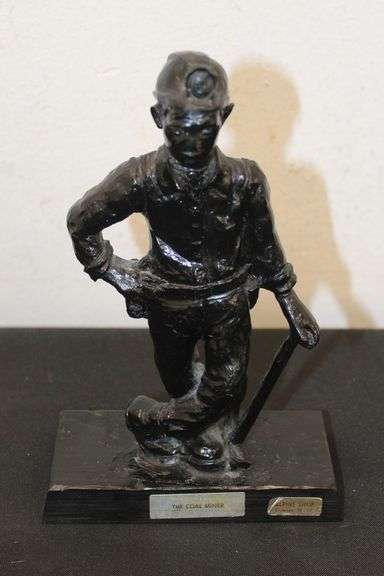 Vintage Coal Statue
