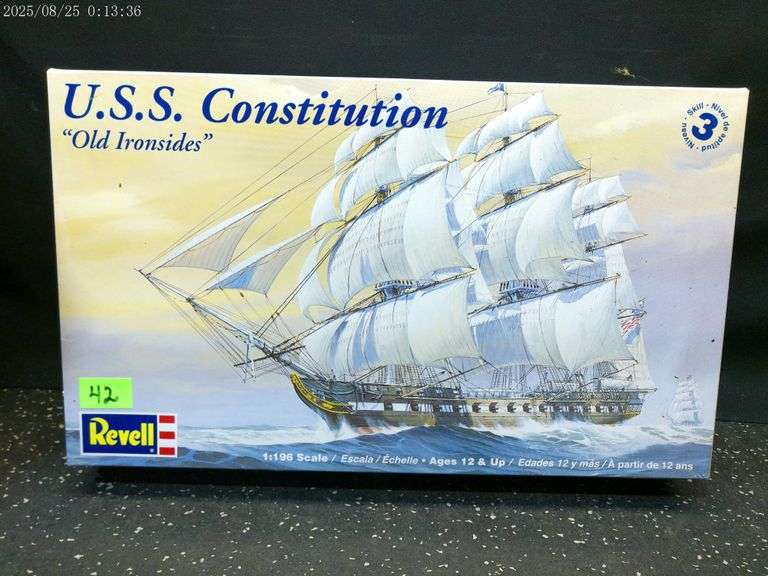 USS Constitution Old Ironsides model, 1:196 scale