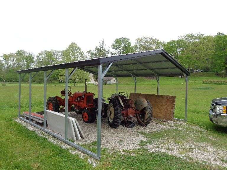 Metal Frame Carport. 18x20. Approximately 2 years old. Buyer responsible for taking apart and moving