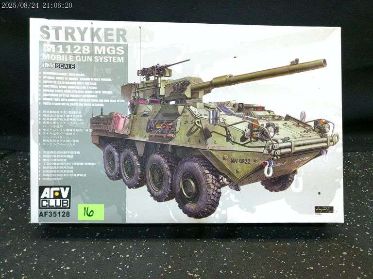 Stryker tank model, 1:35 scale