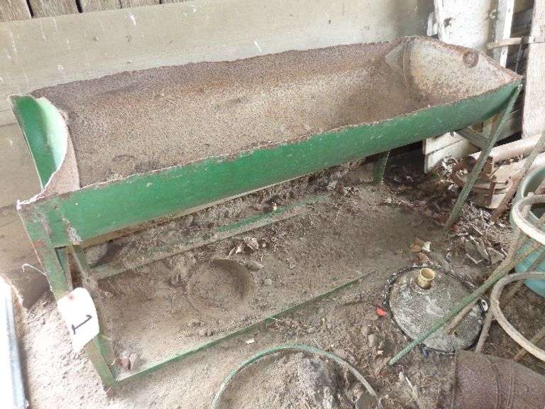 Half barrel metal stand, 26" tall 48" wide