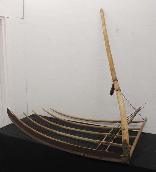 Antique Grain Cradle Scythe