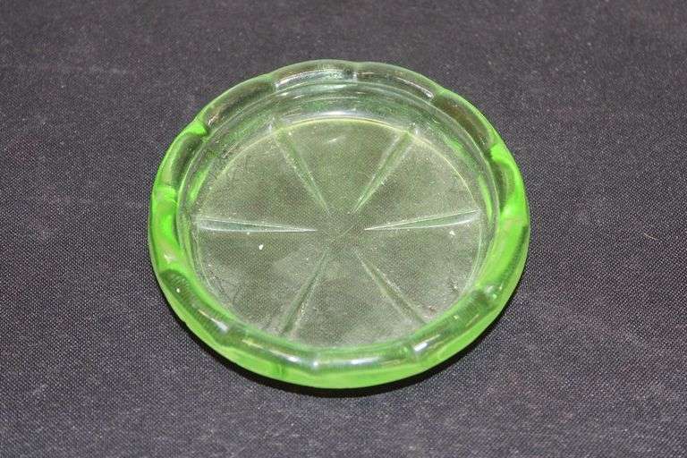 Uranium Glass Ashtray
