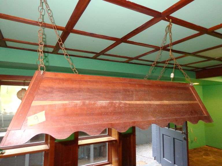 Hanging pool table light. Untested.
