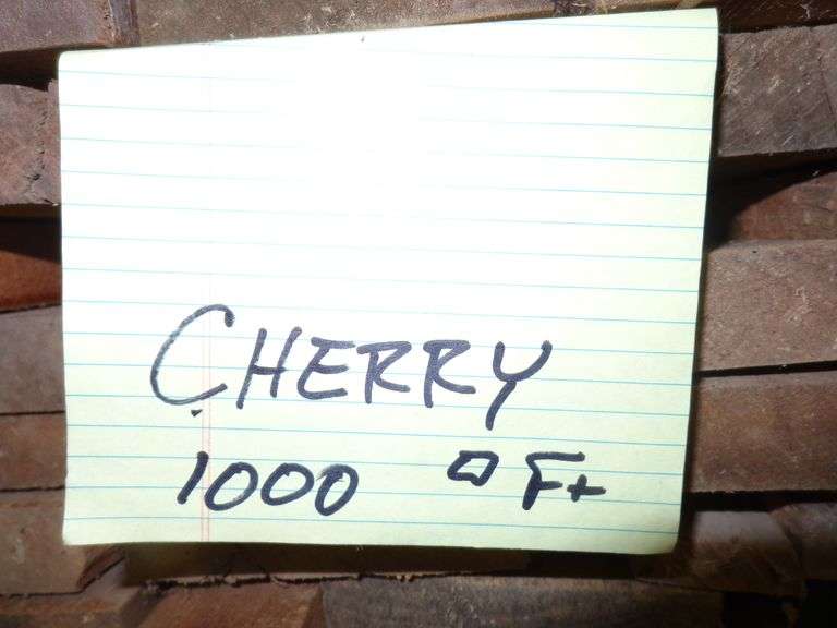 1,000 total square feet of Cherry wood planks, all 1" thick and planed