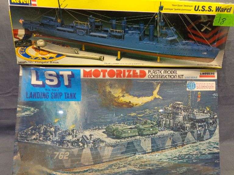 Model Ships, USS Ward, LST Landing Ship Tank 1/25 scale