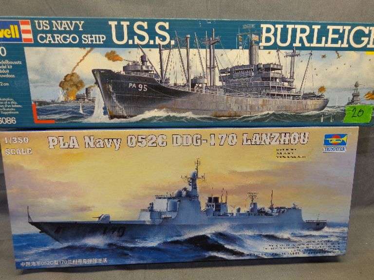 Model Ships, USS Burleigh 1/400 scale, PLA Navy 052C DDG-170 Lanzhou 1/350 Scale
