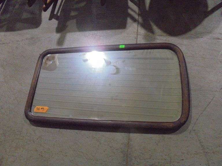 Vintage hanging mirror. 38" wide x 20" tall. See pictures.