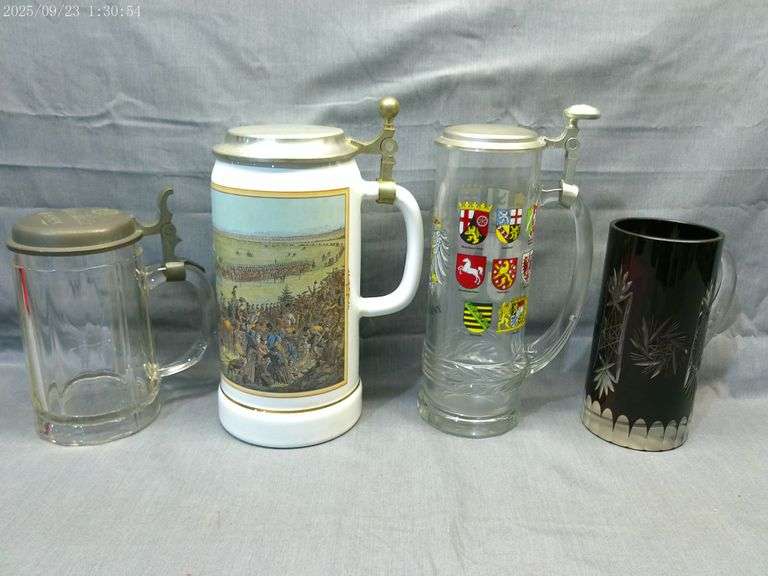 4 German steins