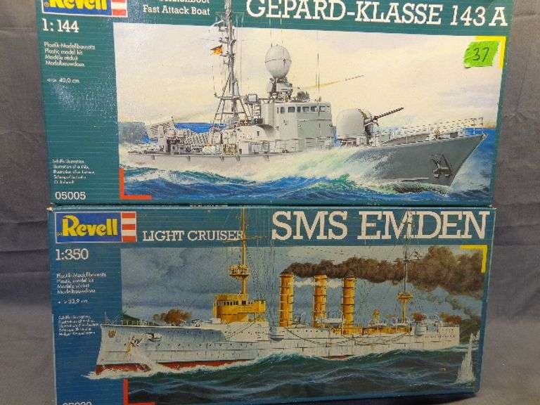 Model ships, GEPARD-KLASSE 143 A 1/144 scale, SMS EMDEN 1/350 scale
