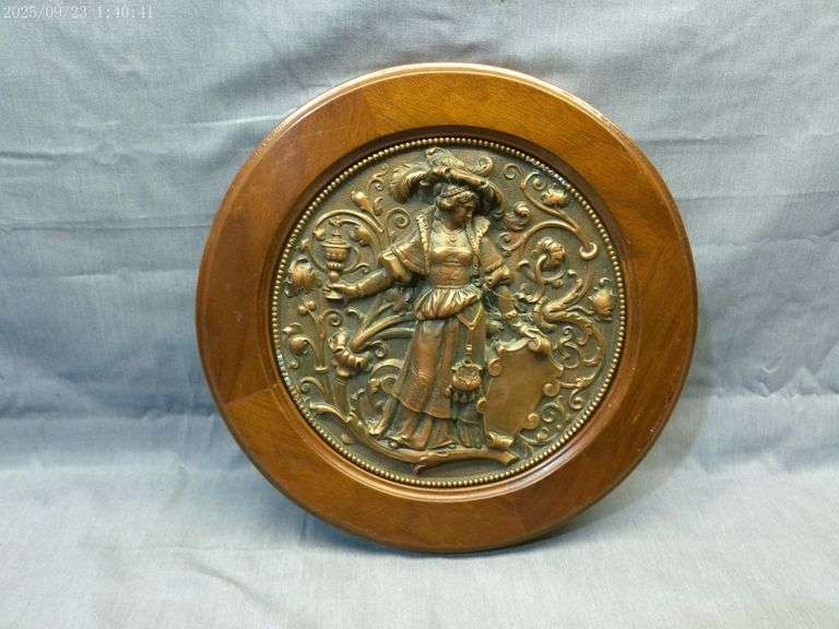 11" bronze wall plaque