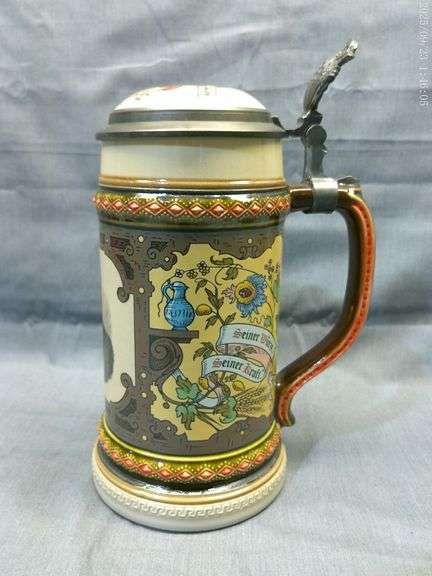 Mettlach Anheuser Busch stein, contempo