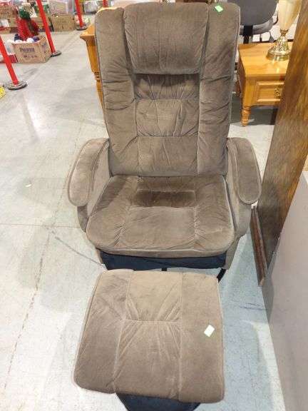 751 - swivel recliner rocker with ottoman. Very clean