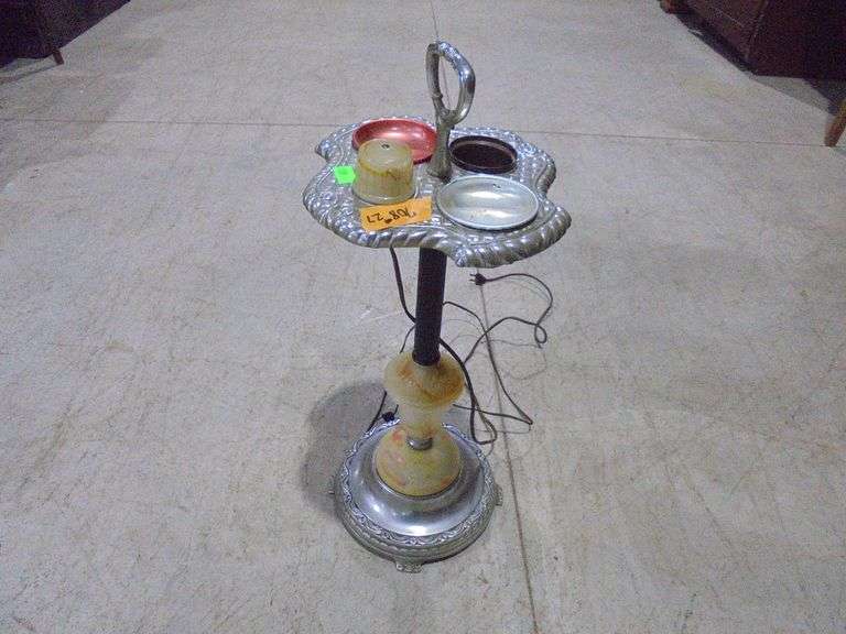 Vintage smoking stand ashtray. Lights do not work. See pictures.