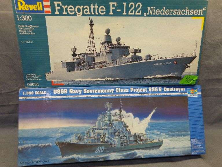 Model Ships, Fregatte F-122 Niedersachsen 1/300 scale, USSR Navy Sovremenny Class Project 956 E Dest