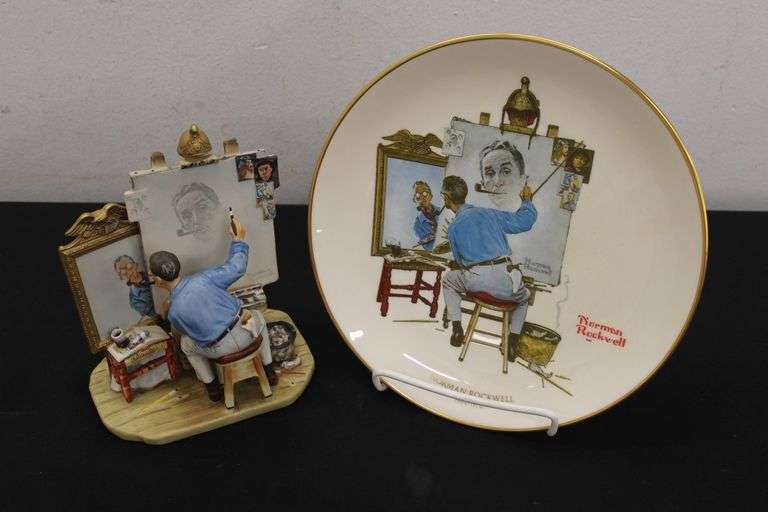 Norman Rockwell Figurine & Decorative Plate
