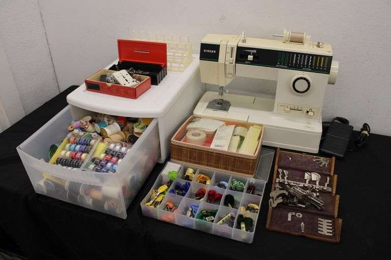 Sewing Machine & Items